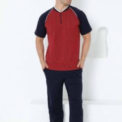 Bordo Short Sleeves Male Pijama Set 1200Ky 6 From Turkey t3184 td 1 3