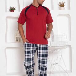 Bordo Square Short Sleeves Male Pijama Set 1206Ky 6 From Turkey t3252 td 1 3