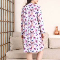 Women'S Night - Flower Patterned Euzn Kol Lycra Viskon 2842Ug 6 From Turkey t3453 td 1 4