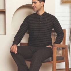 Men'S Coherman Pijama Set - Brown Winter Shardonlu Thessaloniki Fabric 1220Uk 7 From Turkey t3620 td 1 4