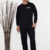 Male Pijama Set - Black Space Likra Combed Cotton 1209UKL