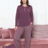 Women's Pijama Set - Rosedryer Long Sleeves Lycra Cotton 2890UKL