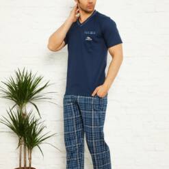 Indigo Ecoseli Short Sleeves Male Pijama Set 1167Ky 5 From Turkey t3759 td 1 3