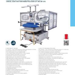 Plancha industrial de alto rendimiento para la espalda de chaquetas 729