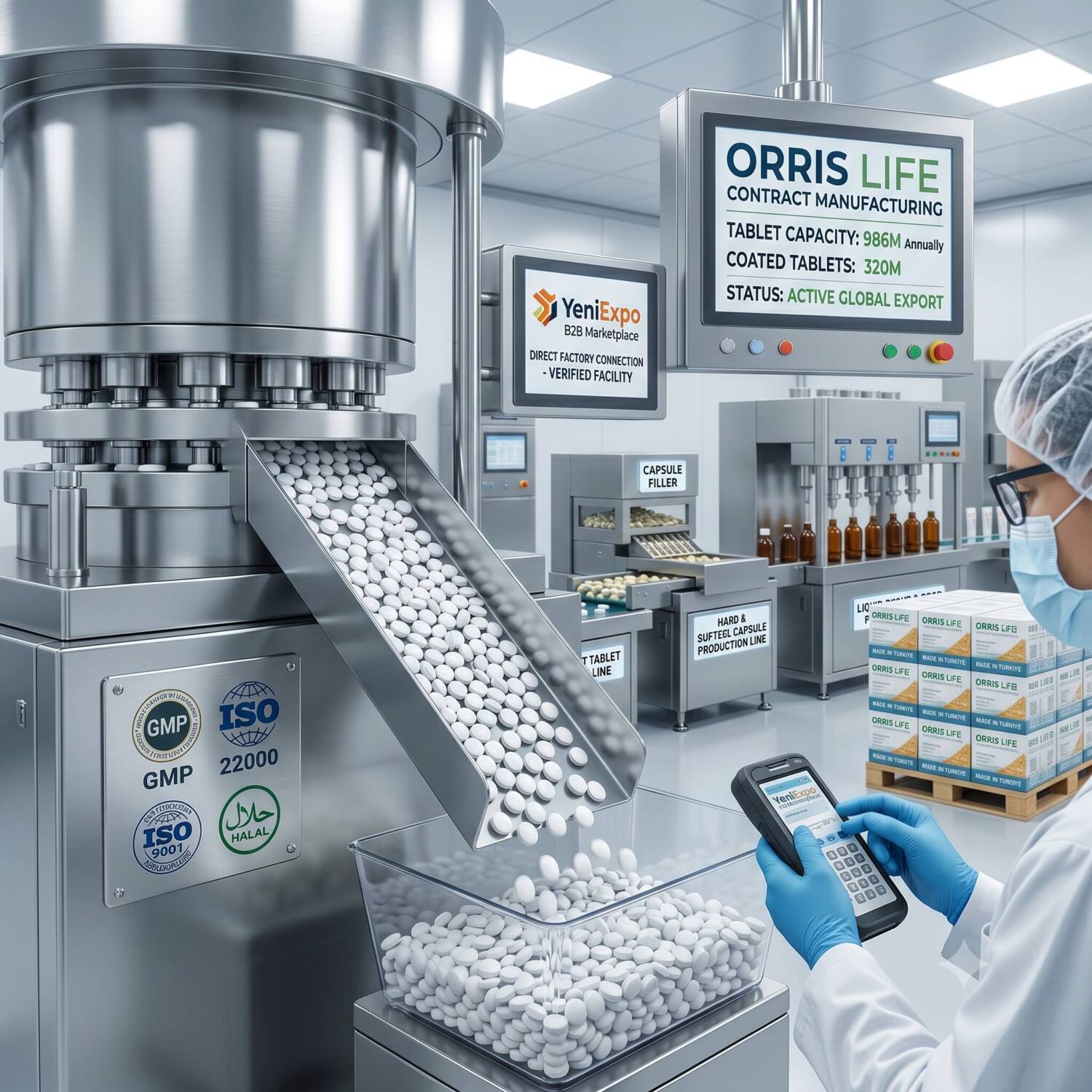 High-Capacity Iso 22000 Contract Manufacturing &Amp; European Standard Oem Supplements From Turkey High Capacity ISO 22000 Contract Manufacturing European Standard OEM Supplements