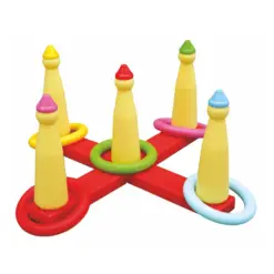 KingKids King Fun Rings Toys Toss Game Outdoor Indoor Yard for Kids Toddler Adults Children Boys Girls FR7100