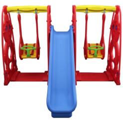 Kingkids King Garden Indoor Outdoor Cute Teddy Slide Swing Kit Toys Set For Kids Girl Boy ST9060B